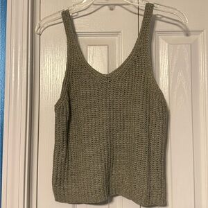 Olive Green Knit Tank Top